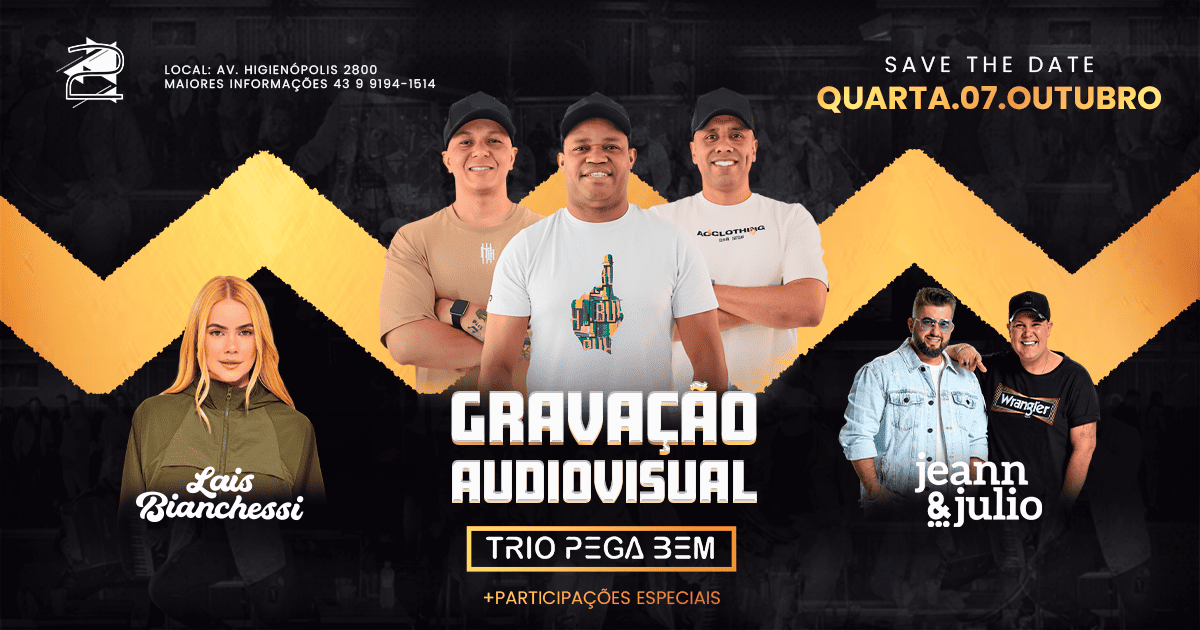 Gravação DVD Trio Pega Bem